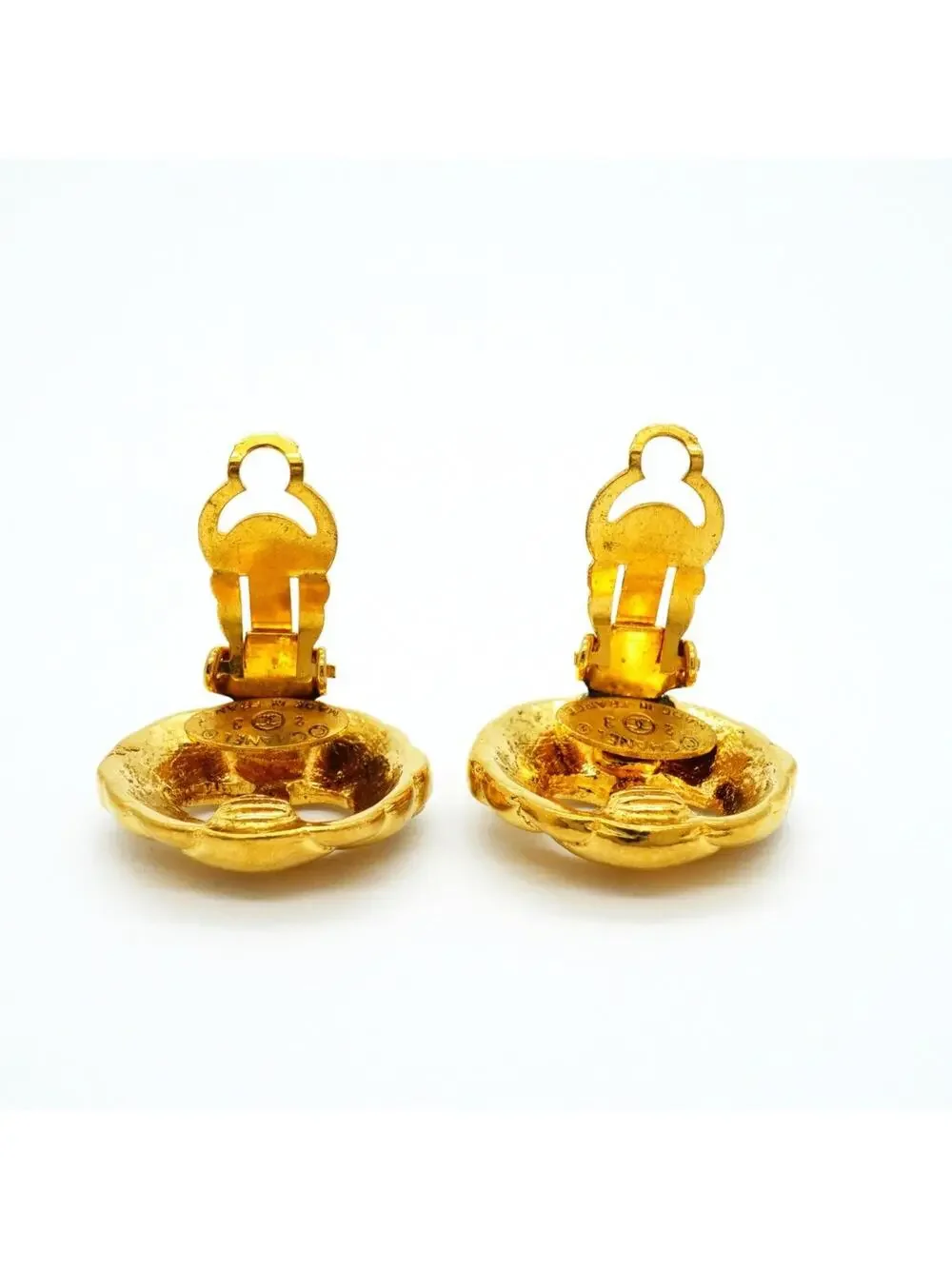 Chanel Cc Logo Circle Clip-On Earrings #299402C71B